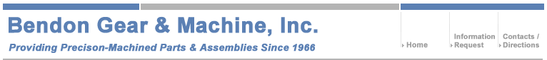 Bendon Gear and Machine, Inc. - Precision Machined Parts and  Assimblies Since 1966